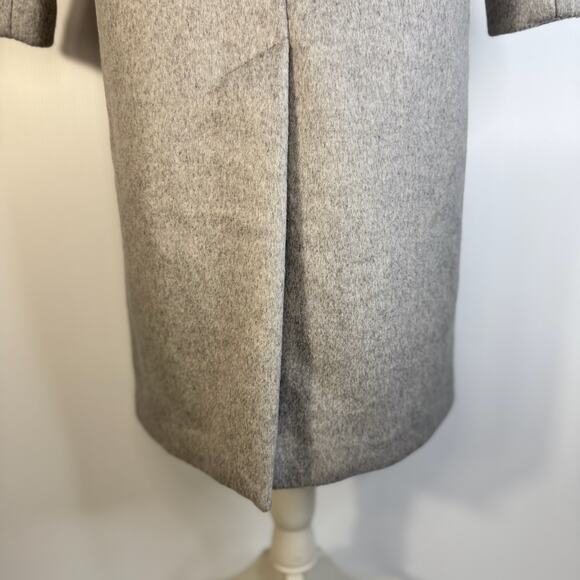 Abercrombie Wool Blend Tailored Coat Gray Women’s XXS Petite Luxury Old Money - Picture 14 of 16
